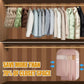 Space Saving Hanging Garment Bag With Self Compression Zipper,Garment Bags for Travel,Dust Cover for Coats Down Jackets, Closet Clothes Organizer with Clear Window (Beige, L*2Pcs)