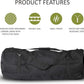 XXXL Extra Large Backpack Odor Smell Proof Duffel Bag with Carbon Lining Water Resistant Luggage Smell Absorbing Bag Odor Absorbent for Hydroponics Use, Travel, Sport Gym