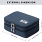 mygreen Electronic Organizer Travel Cable Organizer Bag for Hard Drives, Cables, Charger, Phone, USB, SD Card Dark Blue