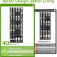 Unjumbly Over the Door Shoe Organizer with 40 Large Breathable Mesh Pockets, Space Saving Shoe Holder, Hanging Shoe Rack for Entryway Bedroom Closet Storage (Black, 40 Pockets)