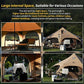 MC TOMOUNT Canvas Tent Bell Tent 16.4ft*9.2ft with Stove Jack for Glamping Family Camping Zipped Removable Floor