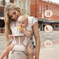 MOMTORY Carryall™ Pro Baby Carrier, Safety-Certified 6-in-1 Ultra Storage Baby Carrier Newborn to Toddler, Front & Back Baby Holder Carrier with Hip Seat, Soft Pink