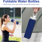 4pack Collapsible Water Bottles, 20.6oz Foldable Water Bottle BPA Free Reusable Lightweight LeakProof Travel Silicone Water Bottles for Travel, Gym, Hiking, Office, Camping, Sports Portable