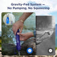 Membrane Solutions Gravity Water Filter Pro 6L, NSF/ANSI 42&372&401 Certified, 0.1 μm Versatile Water Purifier Camping with Adjustable Tree Strap Storage Bag, Survival Gear for Emergency Preparedness
