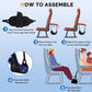Airplane Foot Hammock,Adjustable Portable Foot Hammock for Plane Travel for Air Travel,Travel Essentials Comfy Foot Hanger Airplane Footrest(1 Set)