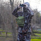 Binocular Harness Chest Pack, Bino Harness Bag with Rangefinder Pouch & Rain Cover, Molle System Multifunction Hunting Pack