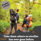 Hiking Baby Carrier Backpack - Comfortable Toddler/Baby Backpack Carrier System with Diaper Change Pad, Insulated Pocket + Rain and Sun Hood to Protect Your Child