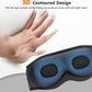 LC-dolida White Noise Sleep Mask, 3D Sleep Headphones with 16 Soothing Sounds, Bluetooth 5.4 Sleep Eye Mask with Timer, Total Blackout Sleeping Headphones for Side Sleeper(Navy)