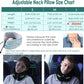GOLDORANGE Travel Pillow Neck Chin Head Support 100% Pure Memory Foam Neck Pillows for Long Flights Airplane Car Office Sleeping Rest Portable Plane Accessories Black S