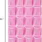 KEEPJOY 28 Pockets Hanging Shoe Organizer, Over the Door Shoe Organizer, Hanging Door Shoe Holder Rack with Mesh Pockets Large Size 65 x 23 Inch (Pink-1Pack)