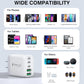 50W USB C Wall Charger Block, 2Pack 5-Port C Charger Fast Charging Block Dual PD Power Adapter&QC 3.0 Wall Plug Multiport Type C Charging Cube Brick for iPhone 16/15/14/13/12 Pro Max, iPad,Samsung - Roamly