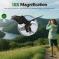 10x25 Compact Binoculars for Adults and Kids, Small High Powered Binoculars with Low Light Vision for Bird Watching, Hunting, Hiking, Cruise and Travel, Includes Carrying Bag
