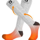 SNOW DEER Heated Socks for Men Women, 7.4V Rechargeable Battery Electric Ski Foot Warmer for Hunting Fishing Camping Hiking Skiing