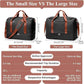 Travel Duffel Bag for Women, Carry-on Overnight Weekender Bags with Wet Pocket, For Spirit Airlines 18x14x8 Personal Item Bag,Small,Black & Brown