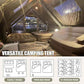 Inflatable Camping Tents 8-10 Person,129 Square Feets Large Inflatable Camping Tent with Stove Jack,Blow up Tent with Mesh Windows & Pump