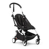 Stokke YOYO3 Frame, White - Textile Set Not Included - Comes with 5-Point Harness, Multi-Position Reclining Backrest, Canopy Extensions, Padded Shoulder Strap & Protective Storage Bag