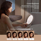 AMIRO M2 Travel Makeup Bag with 5 Level Brightness & 3 Color LED Mirror, Portable Makeup Artist Organizer, White