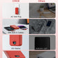 Portable Charger Power Bank, 12000mAh 22.5W USB C Charger Fast Charging with Built-in Cables & Wall Plug, 5-in-1 Battery Pack with LED Display, Ultimate Travel Essential for iPhone, iPad, Samsung Red