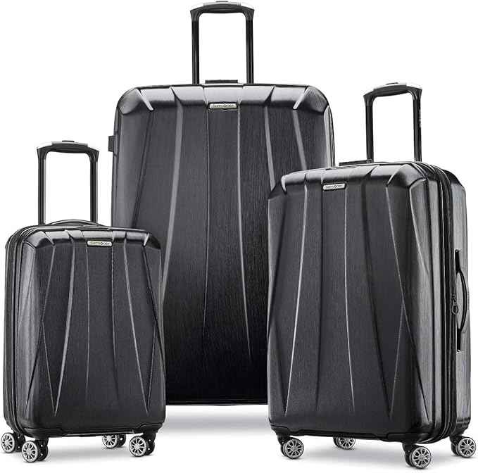 Samsonite Centric 2 Hardside Expandable Luggage with Spinner Wheels, Black, Carry-On 20-Inch
