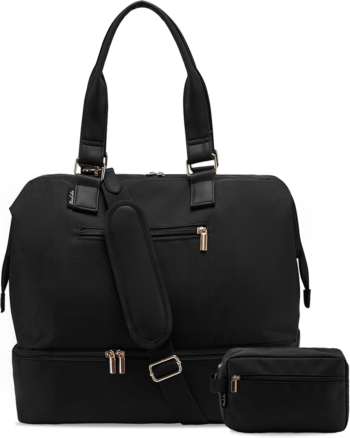 Weekender Bags for Women, Large Travel Duffel Bag with Shoes Compartment, Carry On Overnight Tote Bags with Toiletry Bags, Hospital Bags for Labor and Delivery - Roamly