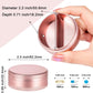 Small Pill Case 2 Compartment Metal Pill Box - Portable Travel Pill Container for Pocket or Purse, Waterproof Pill Organizer for Medicine Vitamin Fish Oil and Supplements