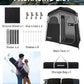 KingCamp Shower Tent, Portable Privacy Tent Outdoor Camping 1/2 Room Toilet Tents with Shower Bag & Dressing Room for Beach, Camping & Hiking