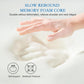 YOUR MOON Memory Foam Travel Pillow, Pure Cotton Cover, Compressible Camping Pillow for Sleeping, Portable Backpacking Support Pillows for Hiking, Car & Airplane (Off White)
