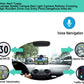 GPS Navigator for Car Truck RV, 7 Inch Touch Screen, Latest 2025 Maps for Car GPS, Support Voice Turn-by-Turn Guidance, Speed and Red Light Warning, Custom Truck Routing