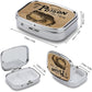 Metal 2 Compartment Pill Organizer Travel Friendly Portable Compact Pill Box Cute Pill Case to Hold Vitamins,Fish Oil,Supplements,Meds,Tablet for Purse,Pocket. (Poison Frog)