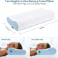 Cervical Neck Pillow for Pain Relief - Ergonomic Contour Memory Foam Pillows, Cooling Side Sleeper Pillow for Sleeping, Orthopedic Bed Pillow for Back Stomach Sleepers with Pillowcase