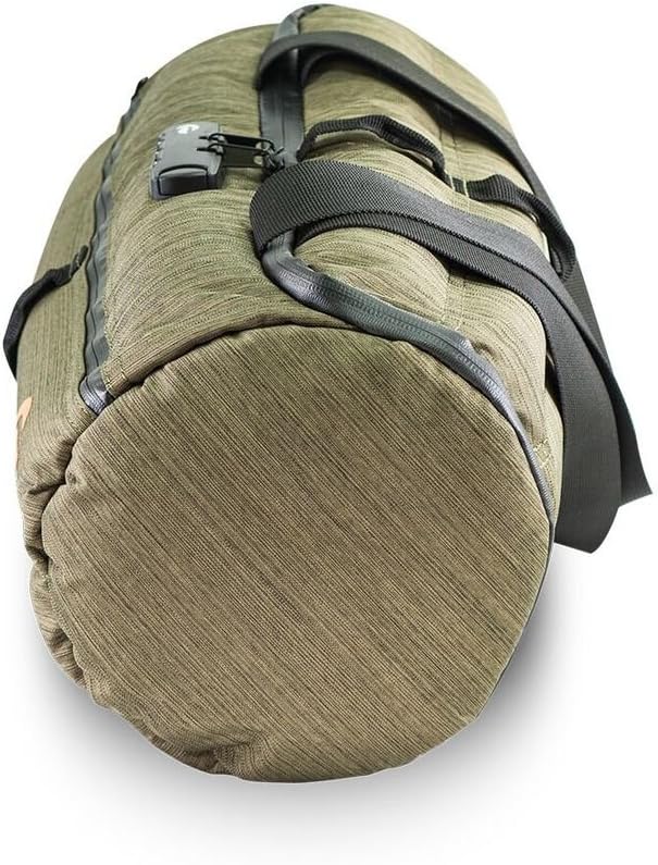 Skunk Duffle bag Medium 16"- Smell Proof - With combo lock (Olive green, 16"x7.5")