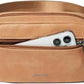 2L Fanny Packs Everywhere Belt Bag Small Fashion Crossbody Waist Pack Faux Leather Waterproof Sling Chest Bag For Women Tan