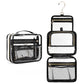 CUBETASTIC Hanging Toiletry Bag, Clear Makeup Bags for Travel Essentials TSA Approved Clear Bag Transparent Cosmetic Organizer Pouch for Women Men Portable Make Up Case with Handle - Roamly