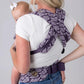 Mabē Monarch Ergonomic Baby Carrier – Premium Cotton Soft Structured Newborn to Toddler Carrier with Hip-Healthy Design, 3 Carry Positions (7-35lbs), Lightweight & Breathable, (Violet Wings)