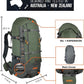 SPIKA Hunting Backpacks for Men, Meat Hauler Frame Pack with Rifle Holder, 40L/80L Extendable + Capacity for Bow Rifle Gun