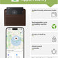 LULULOOK Wallet Tracker Card, Ultra Slim Airtag Wallet Works with Apple Find My (iOS Only), Wireless Rechargeable GPS Smartcard Tracker for Luggage, Tags, Passport, Purse, IP68 Waterproof, 1 Pack