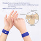 Cozyhealth Motion Sickness Wristband, Anti-Nausea Acupressure Wrist Band for Nausea Relief, Dizziness and Vomiting from Car Boat Flying Travel Sickness (Black/Grey/Dark Blue, 3 Pairs)