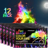 Fire Dazzle Fire Color Changing Packets for Fire Pit - 12 Pack Color Packets, Flame Changer for Fire Pit and Campfires - Camping Games Accessories for Kids and Adults