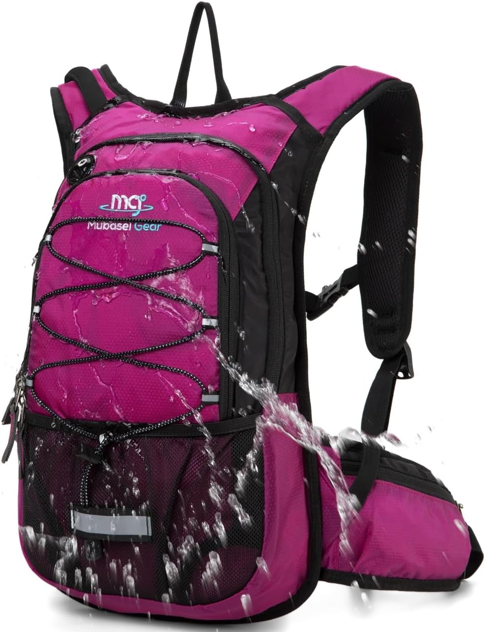15L Insulated Hydration Backpack Pack with 2L Water Bladder Lightweight Hiking Backpack Bag for Women Men Daypack for Hiking Running Festival Camping Biking - Roamly