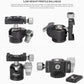 Leofoto Professional Camera Tripod, 45" Compact Carbon Fiber Tripod for DSLR Video Camcorder, 4 Leg Sections, 360° Ball Head, Max Load 6KG/13Lb (LS-224CX+LH-25)