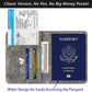 Passport Holder Cover Wallet Travel Essentials RFID Blocking Leather Card Case International Must Haves Travel Accessories for Women Men(101#Coffee Grey)