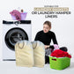 SET of 2-100% Cotton Laundry Bags Extra Large Heavy Duty, Canvas Laundry Bag with 2 Handles and Drawstring, College Laundry Bag, Washable, made in USA.