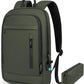 Business Backpack for Men Lightweight Commute Laptop Backpack Anti-Theft Water Resistant Backpack for 15.6 Inch Computer for Daily Office Work with Small Bag (Green)