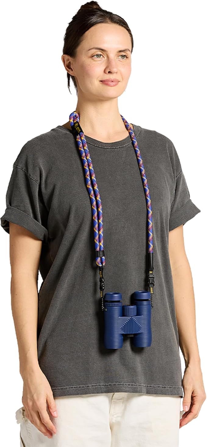 Nocs Provisions NocLoc Approach Neck Strap for Binocular/Camera Carry Accessory for Active Hiking & Sightseeing - Lakeview Blue