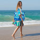 Waterproof Beach Tote Pool Bags for Women Ladies Extra Large Gym Tote Carry On Bag With Wet Compartment for Weekender Travel