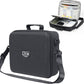 Luxtude Electronic Organizer Travel Case Large, Hard Case for Electronics, EVA Tech Organizers, Travel Cable Bag with Shoulder Strap, Charger Organizers Carrying Cases for iPad(Up to 11’’)