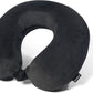 Brookstone Travel Neck Pillow - Lightweight Fleece Casing U-Shaped Stuffable Memory Foam Travel Pillow for Sleeping and Neck Support, Black