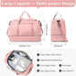 Extra Large Travel Duffle Bag,Carry on Overnight Weekend Bag with Shoes Compartment,Weekender Bags for Women for Travel Business Trips Sport Hospital