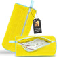 Shoe Washing Machine Bag Reusable Shoe Cleaning Bag for All Types Laundry Shoe Bag for Washer and Dryer (Yellow 2pcs)