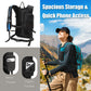 Hydration Backpack Pack with 2L Water Bladder 18L Hiking Backpack Women Men Lightweight Hydropack Insulated Daypack for Biking, Running, Festival - Roamly